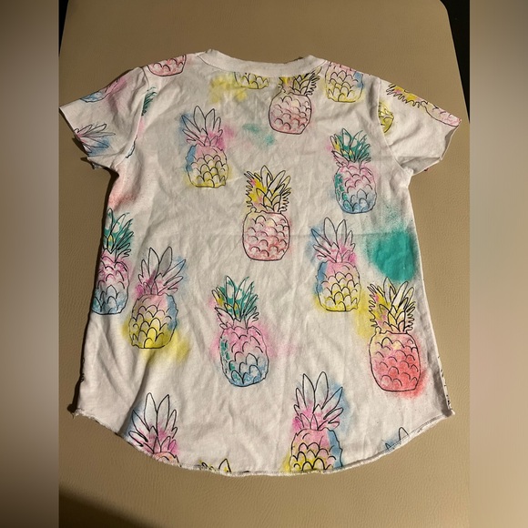 Chaser White Rainbow pineapple T-shirt size 6 NWT - Picture 2 of 3